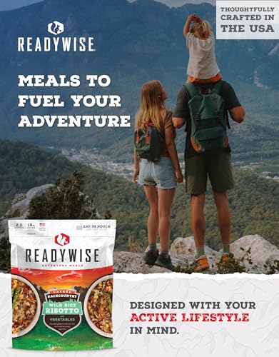 Image of ReadyWise Backcountry Wild Rice Risotto (Single Pouch) Freeze-Dried Backpacking & Camping Food, Vegan, Gluten Free