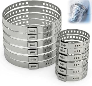 12 Stück CV Achsmanschetten Schellen Set Edelstahl, Antriebswellenmanschette Klemmen 25-50mm 50-120mm, Schlauchschellen Rostfrei Wasserdicht,Universell Für Auto Antriebswelle Reparatur Wartung Zubehör