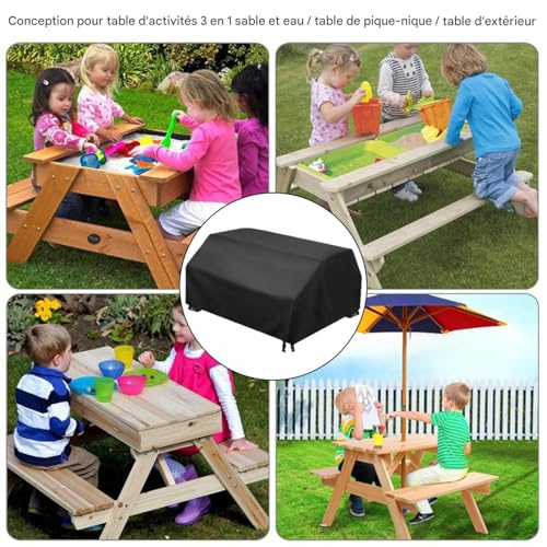 Housse de table d'eau et sable de jardin bâche de protection extérieure - 5
