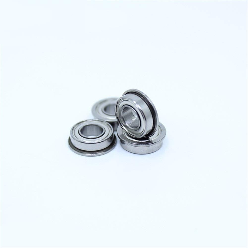 TMP1105 Flange Ball Bearings SF687ZZ Flange Bearing 7x14x5 mm 10PCS Double Shielded Stainless Steel Flanged Ball Bearings SF687Z F687 DDLF1470 SF687 Z ZZ
