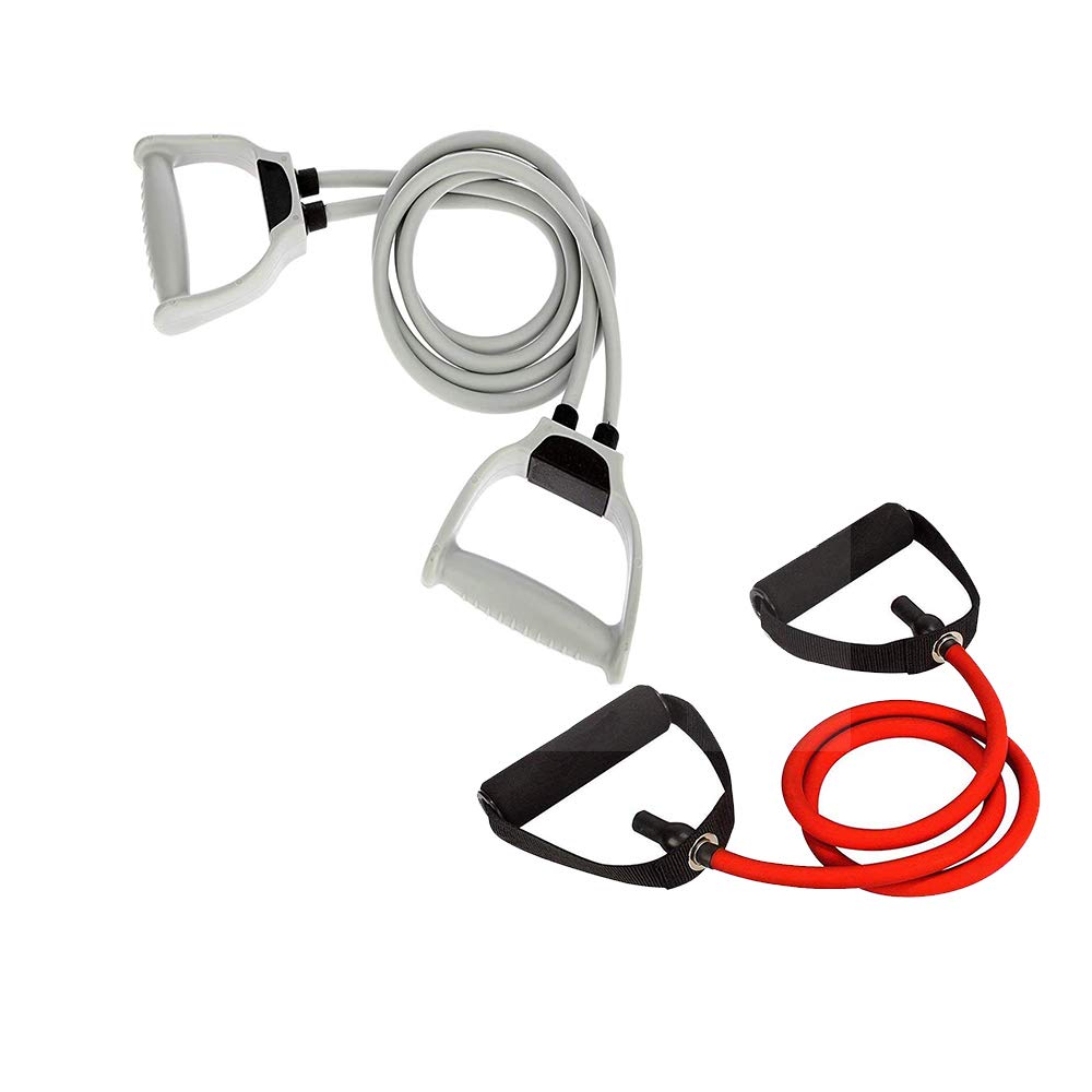 Vendere Natural Rubber High Resistance Tube with Adjustable Grip Combo for Men and Women (Random Color) (B08QL32WDB) Amazon Price History, Amazon Price Tracker