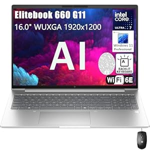 HP Elitebook 660 G11 16″ FHD+ Business AI Laptop Computer, Intel Ultra 7 155U (Beat i7-1355U), 64GB DDR5 RAM, 2TB PCIe SSD, WiFi 6E, Backlit Keyboard, Fingerprint Reader, Windows 11 Pro, venthear