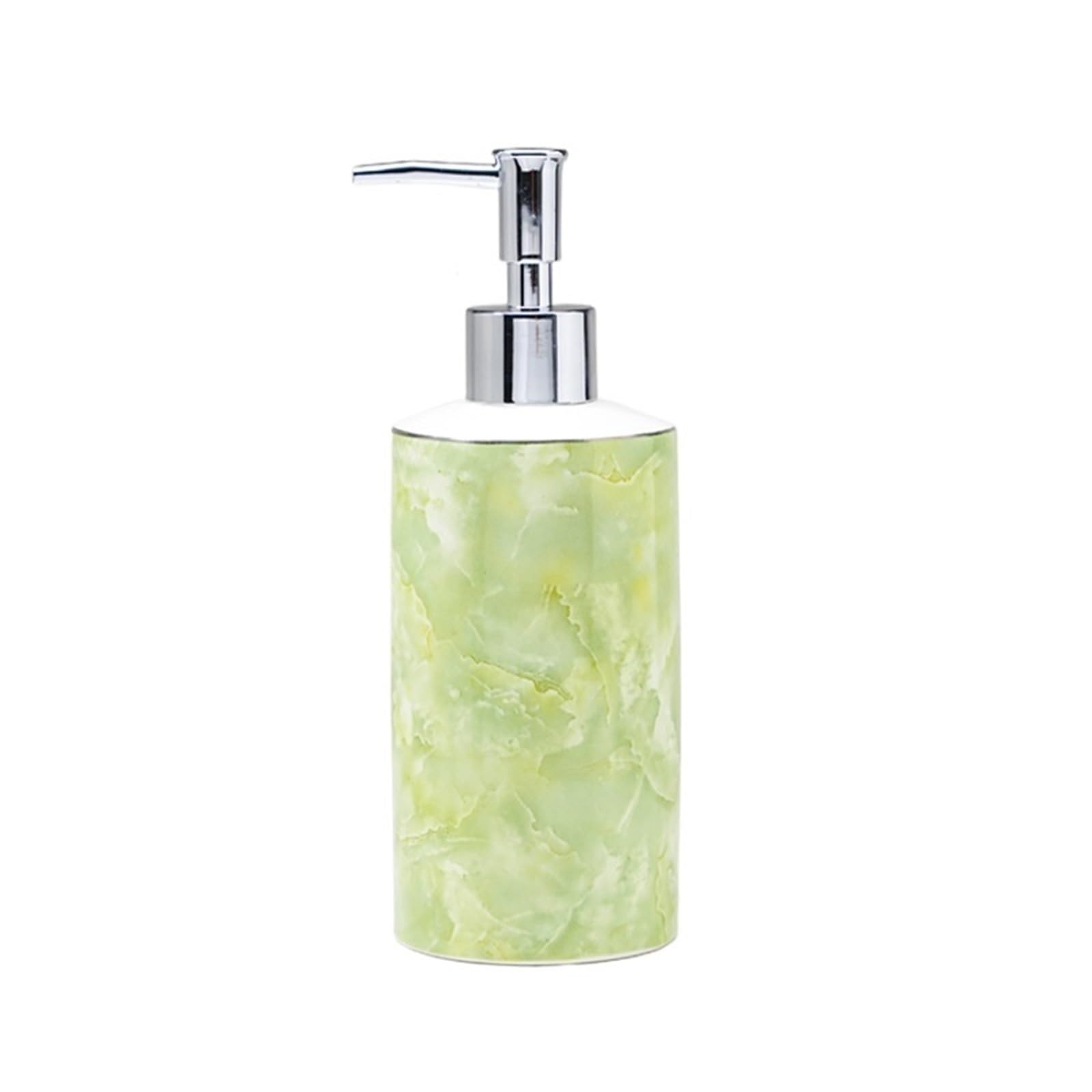 soap dispenser Light Luxury Ceramic 450ml Soap Dispenser Shower Gel Laundry Press Pump Bottle(Green)