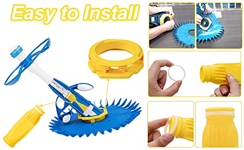 Arlba W70329 Pool Cleaner Finned Seal/Disc/Skirt & W69698 Pool Cleaner Diaphragm & W70327 Foot Pad Pool Cleaner Replacement Pars For Zodiac Baracuda G2, G3, G4, Alpha 2, 3 Pool Cleaner Parts Kit #TOP7