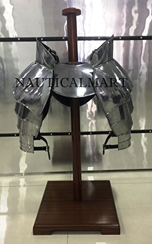 NAUTICAL MART nautique Mart médiéval Zelda Knight Pauldrons & Hausse-col Wearable Armour fantaisie