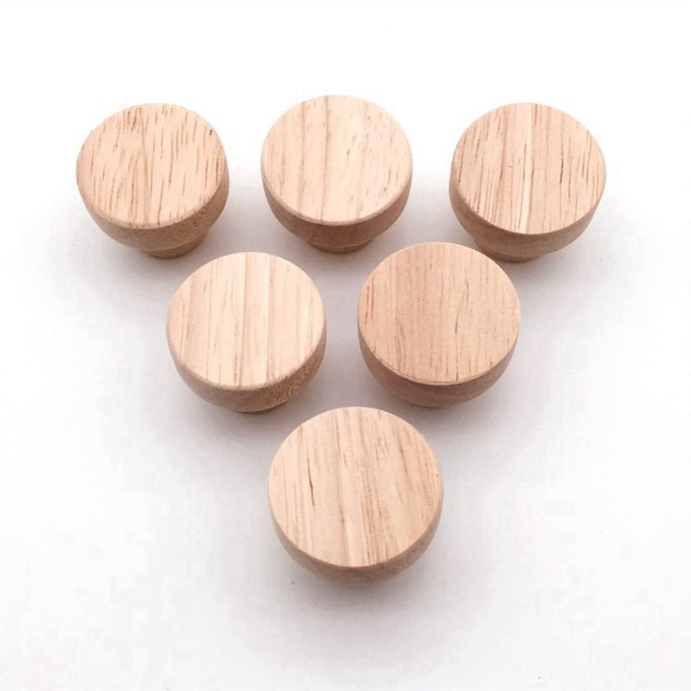 4/8/12pcs Holz Runde Pull Knöpfe Natürliche Holz Schrank Schubladen Kleiderschrank Knöpfe Für Schrank Schubladengriff Möbelbeschläge,8pcs,M