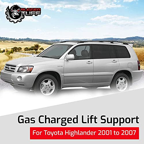 Rugged Tuff Rt261098 Rear Hatch Liftgate Lift Supports Shocks Gas Struts Compatible With 2001-2007 Toyota Highlander Springs Dampers Arms Pack Of 2 #TOP2