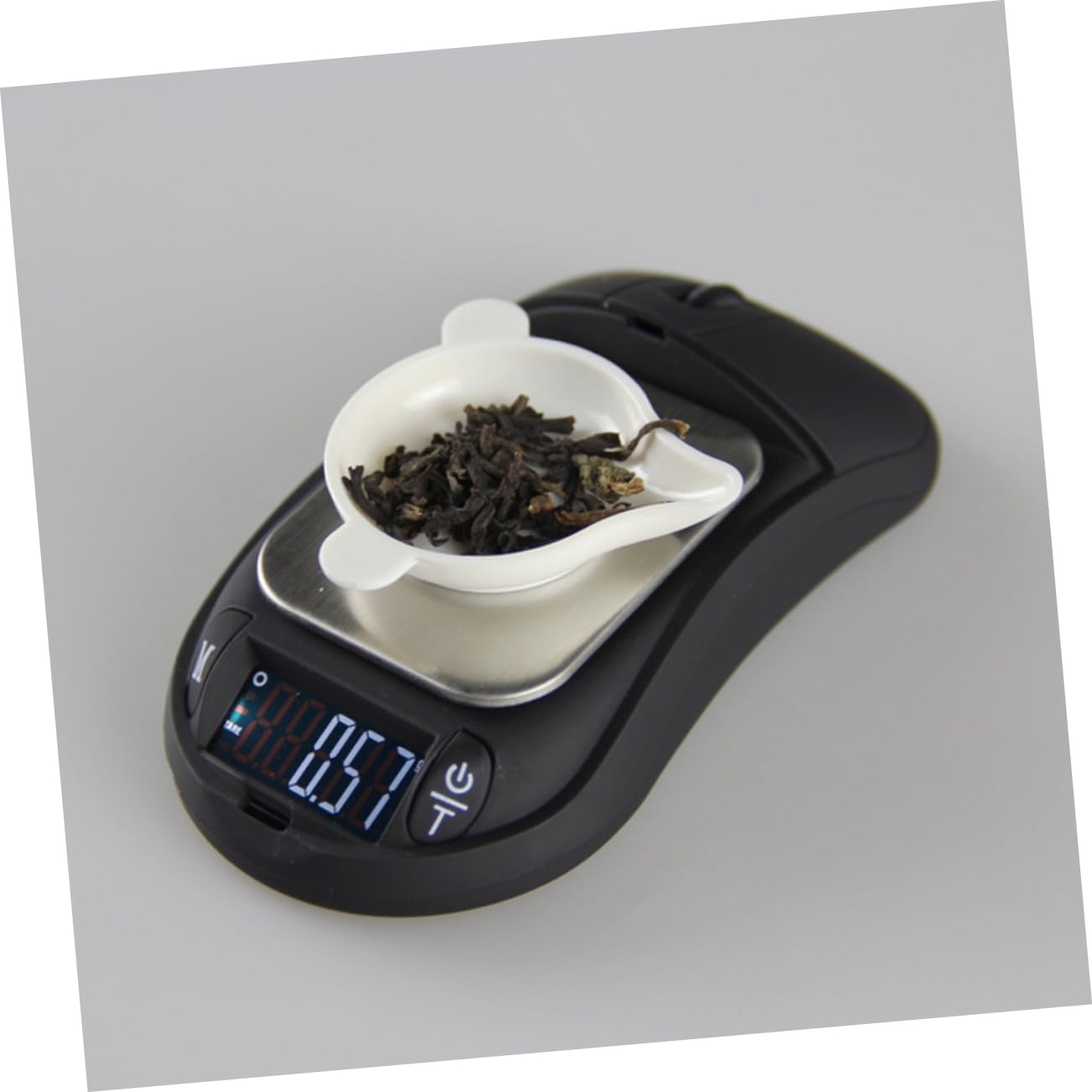 Unomor 3pcs Pocket Mouse Shape Electronic Scale Lightweight Digital Measuring Tool for Jewelry Tea and Medicine No Battery Included Portable