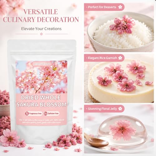 Flores de Cerezo Sakura Secas Enteras 0.7 oz miniatura 2