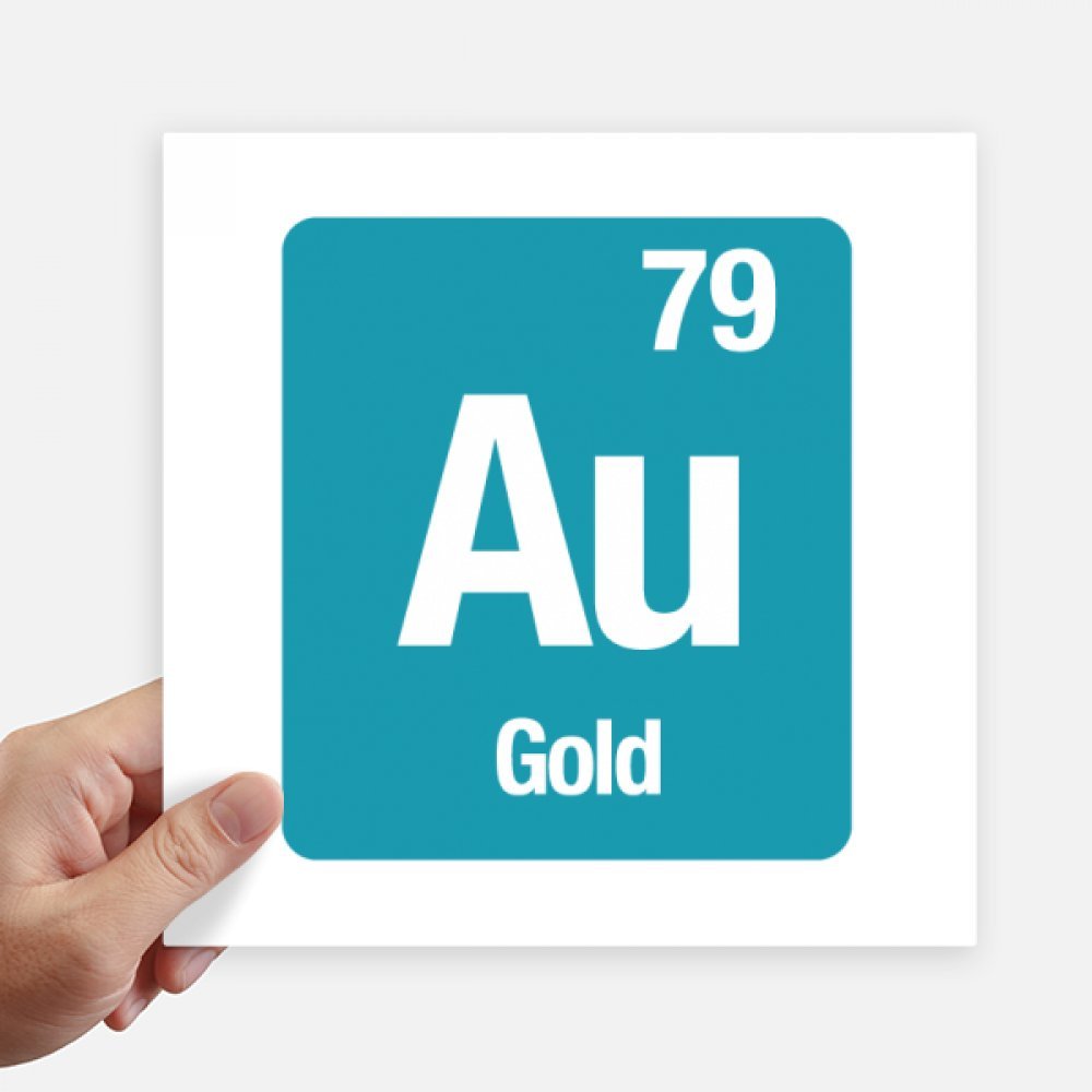 Elemento de Oro del Au vinilos de ciencias químicas para personalizar su maleta y portátil