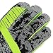 Keenso Soccer Goalkeeper Gloves Abrasion Antislip Strong Grip Flexible for Training Match with Breathable Design, Fluorescent Green Rubber PV (Size 9 (Inner Diameter 18mm /