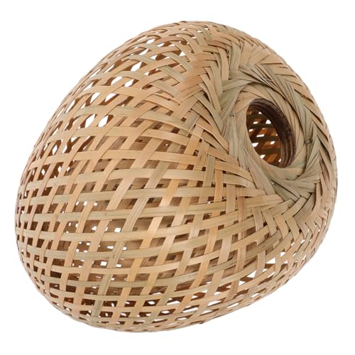 Ciieeo Pantalla De Bambú Lámpara De Pie De Papel Kiosko Pantalla De Lámpara Decorativa Luces Colgantes Lámpara De Techo Pantallas De Lámparas Colgantes Retro Linterna Zen Tejido De Bambú