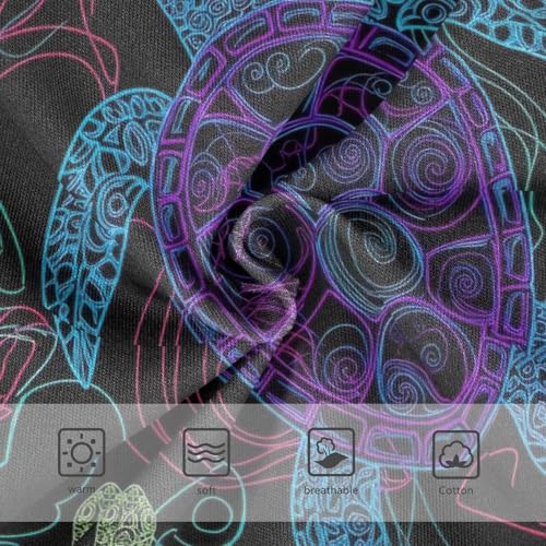 Toddler Panties, Neon Sea Turtles Girls' Cotton Brief Underwear, 2T–8 Years3