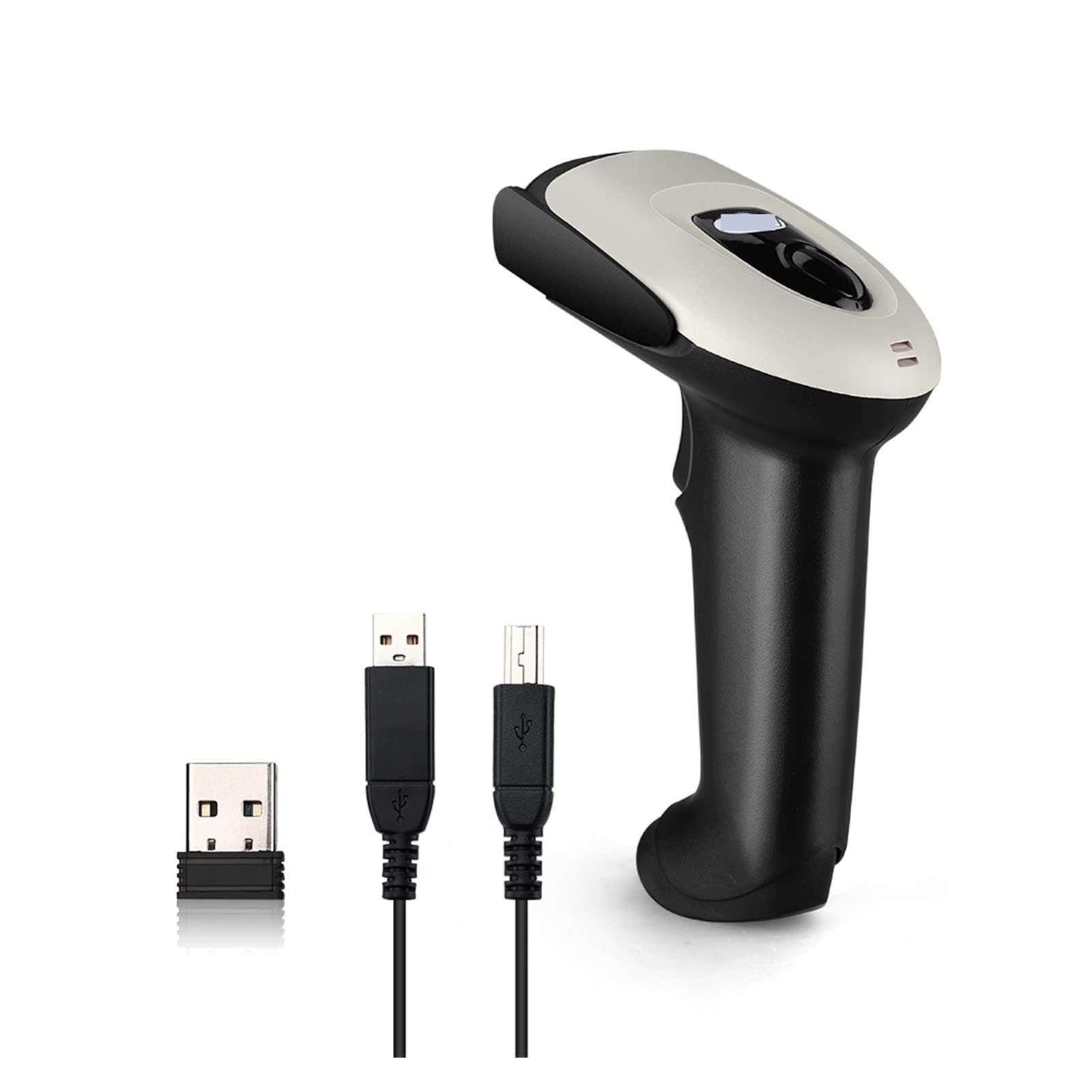LNHHG Bluetooth CCD Barcode Scanner Bluetooth 2.4GHz Wireless Wired Connection Handheld 1D Bar Code Reader CCD Image Scanning