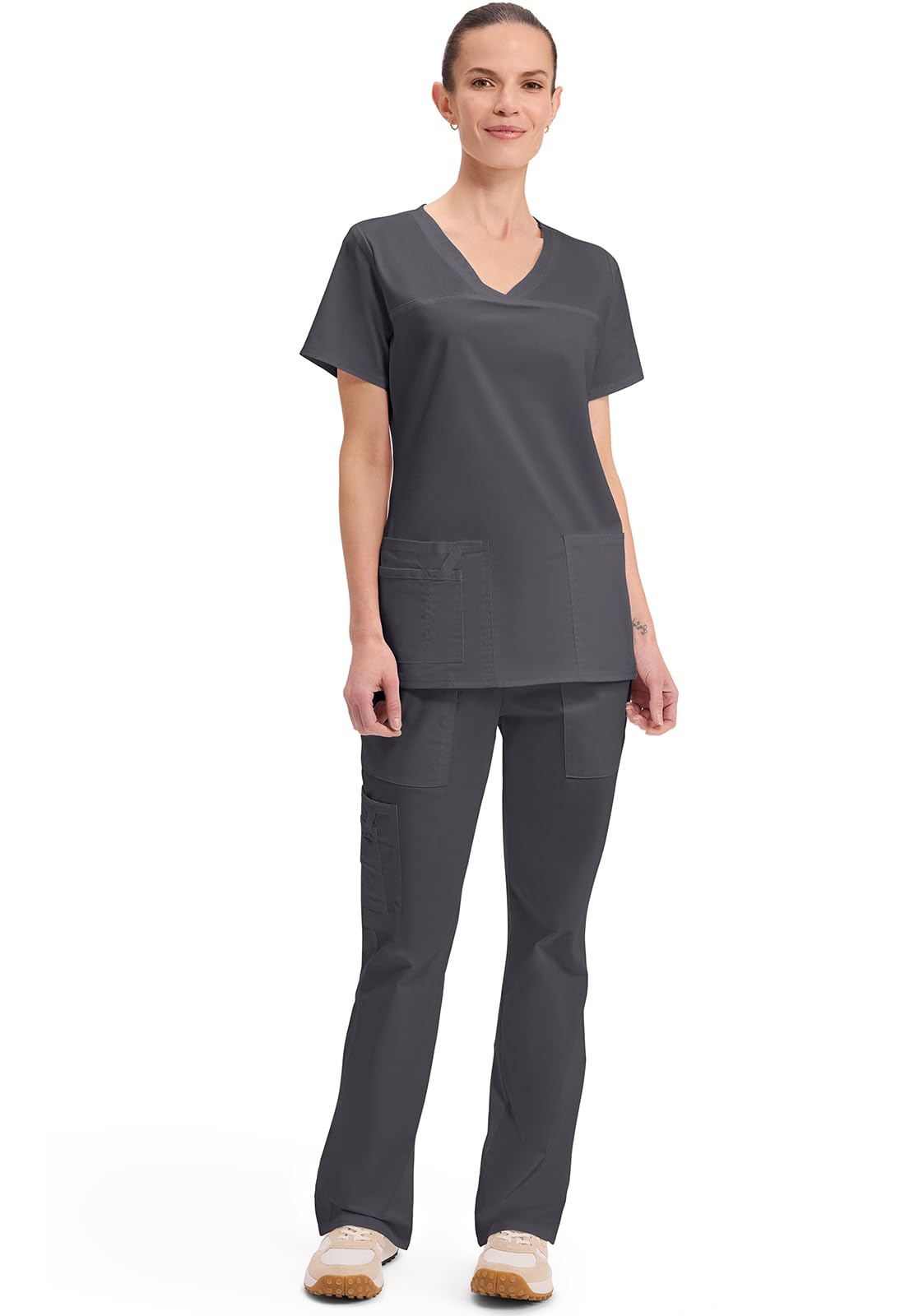 Cherokee Workwear Core Stretch dekolt w serek Scrub Shirt Kobiety Workwear Core Stretch V-neck Scrubs Shirt