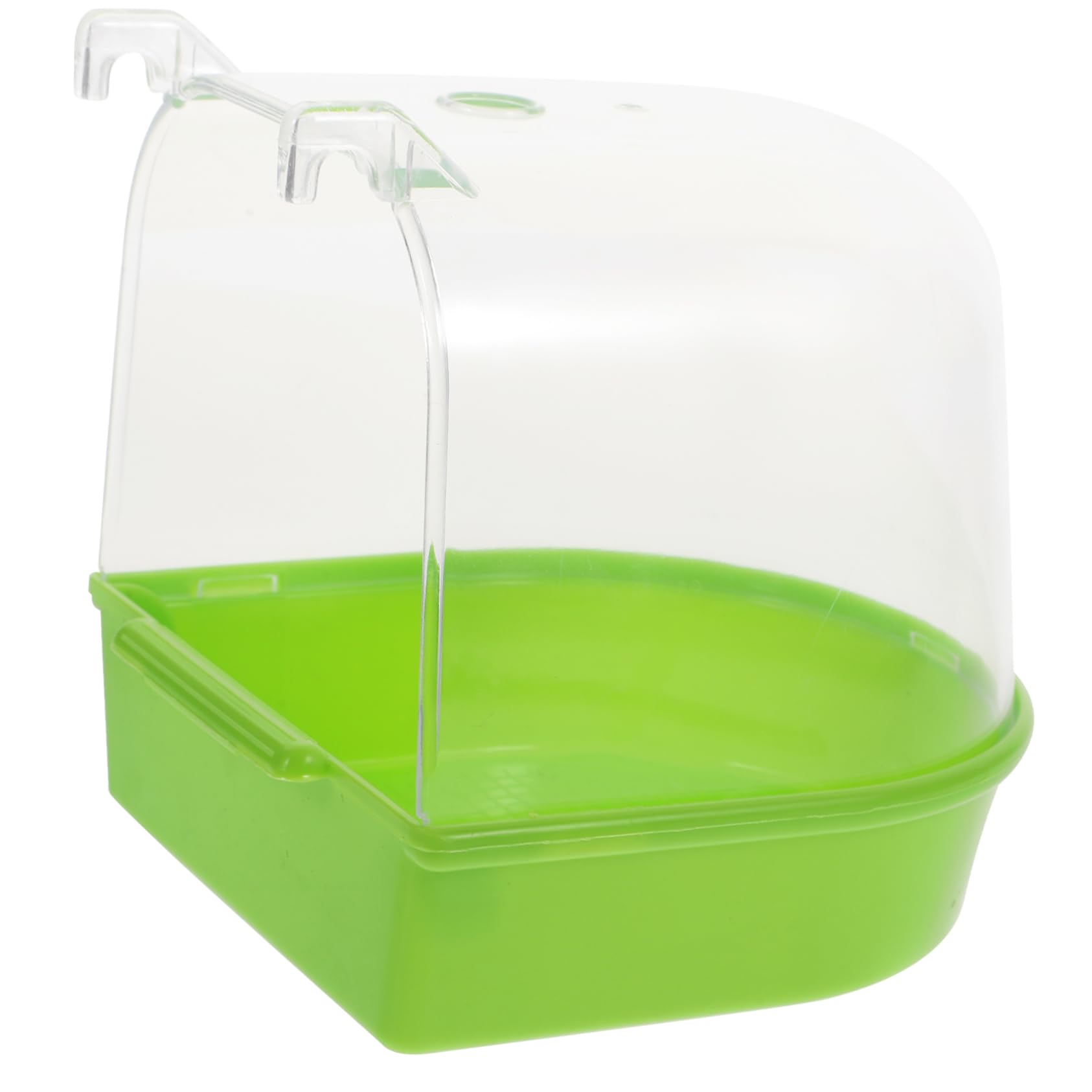 SUPVOX Large Parrot Bird Cage Bathtub Plastic Bathtub Hanging Bath Box Parrot Bathing Box