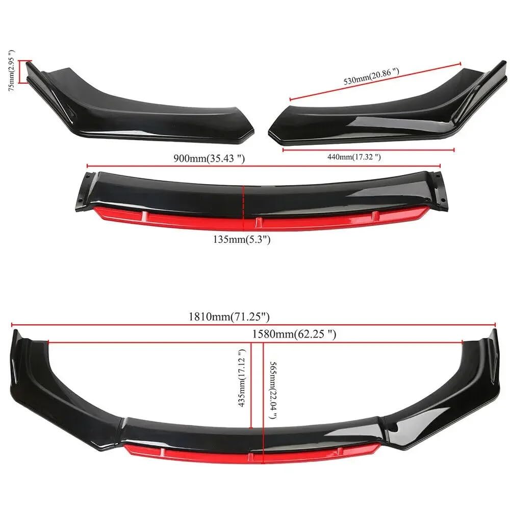 Przedni zderzak przedniego zderzaka Pasuje do Audi TT RS 8N A3 8P A4 przedni zderzak samochodowy Spoiler Splitter zestawy karoserii z włókna węglowego osłona zabezpieczająca Tuning