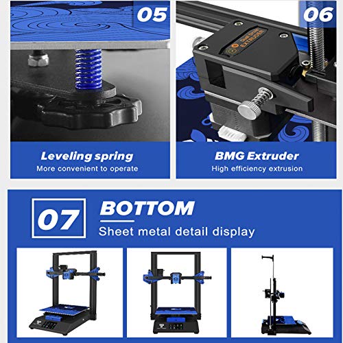 Naosin-Ni 3D Printer, Large Metal Fdm 3D Printer With Touchscreen Resume Printing Function Filament Detection Support Pla Abs Petg Print Size 230 * 230 * 280Mm #TOP5