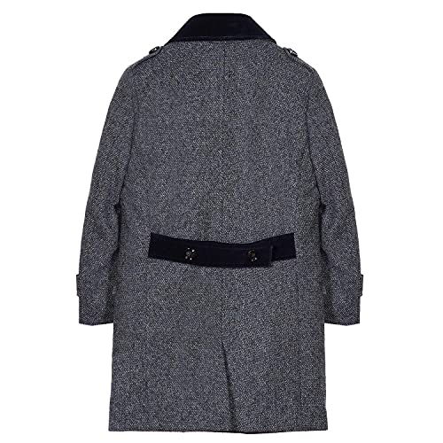 Image of Isaac Mizrahi Boy's 2-20 Velvet Collar Quilt Lined Wool Blend Peacoat