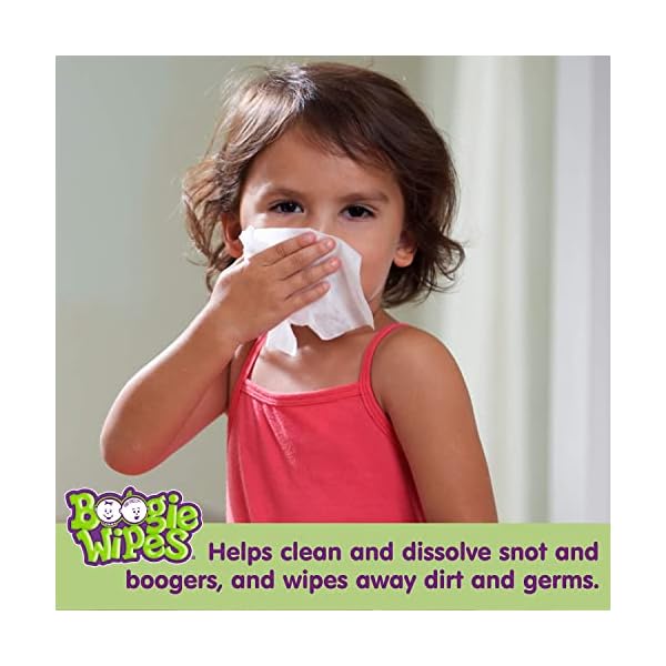 Boogie Wipes Gentle Saline for Stuffy Noses Simply Unscented - 30 Count, 3 Pack by Boogie Wipes – Bild 5