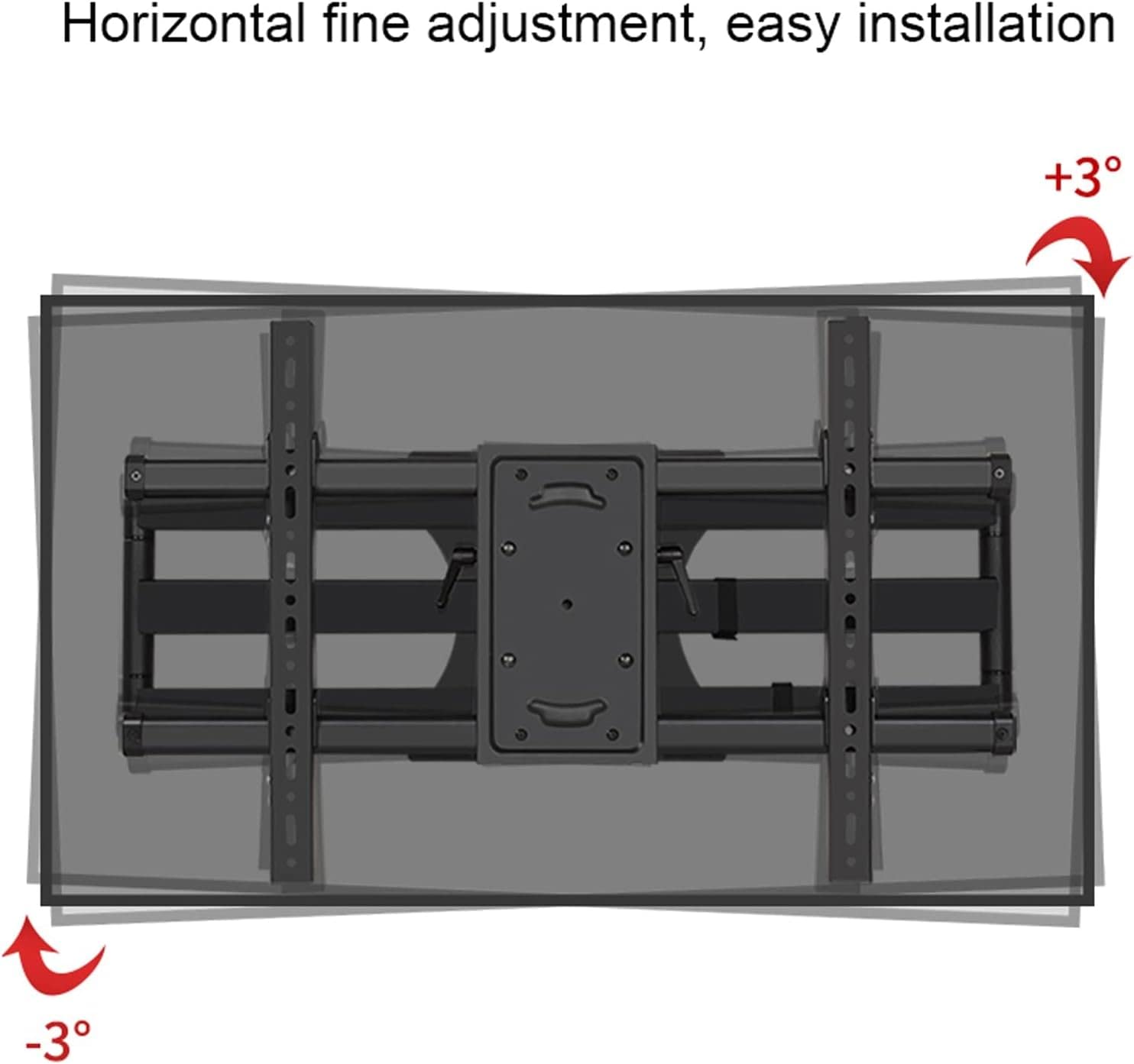 Supporto TV Full Motion HCMOUNTING HC3402 – Per TV 26-60 Pollici, Fino A 39,9 Kg, VESA Max 400x400 – Braccio Snodato Girevole E Inclinabile