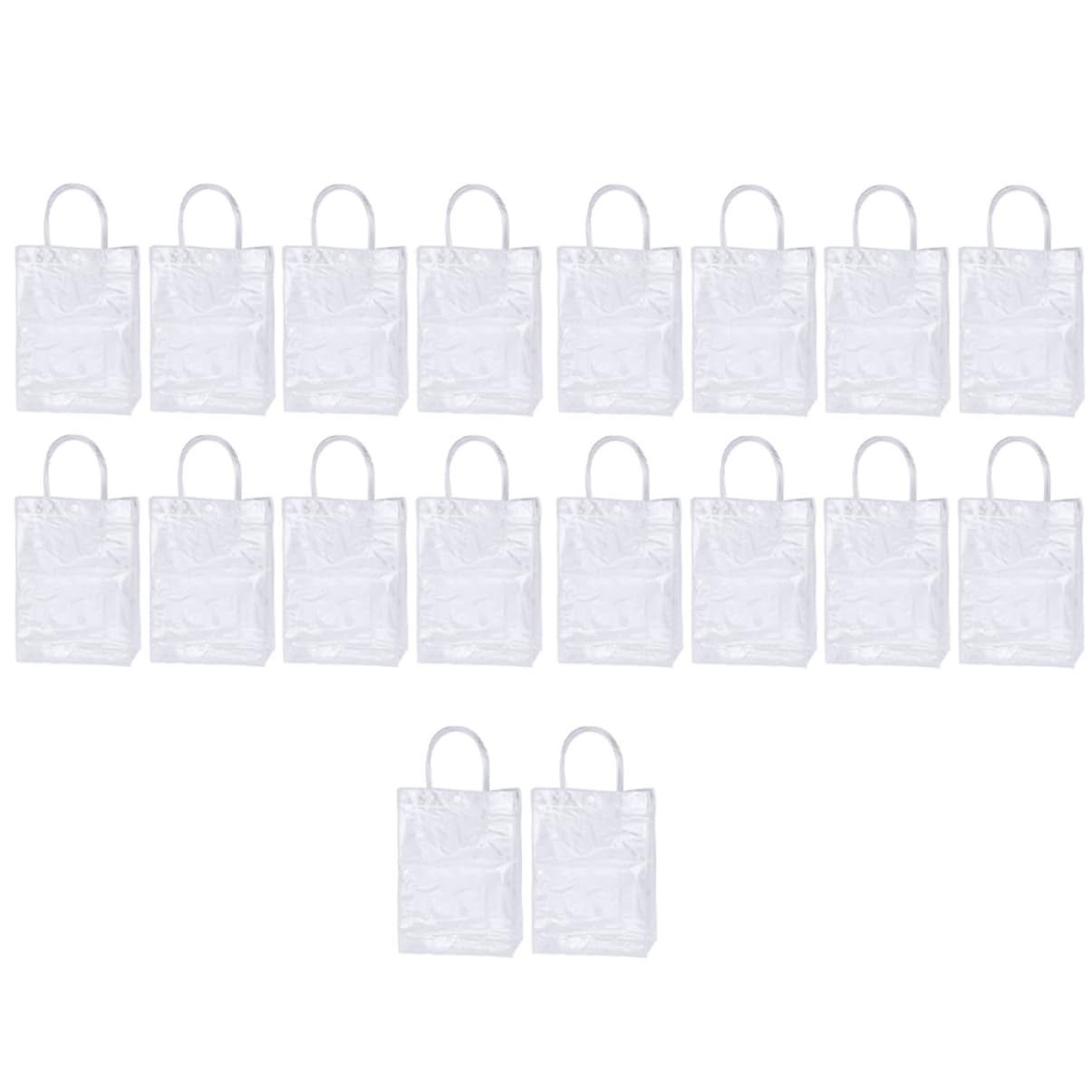 minkissy Pvc Tote Bag for Present Wrapping Storage Handle Design 18pcs Set 15x7x20cm Boys and Girls Candy Toy Bag