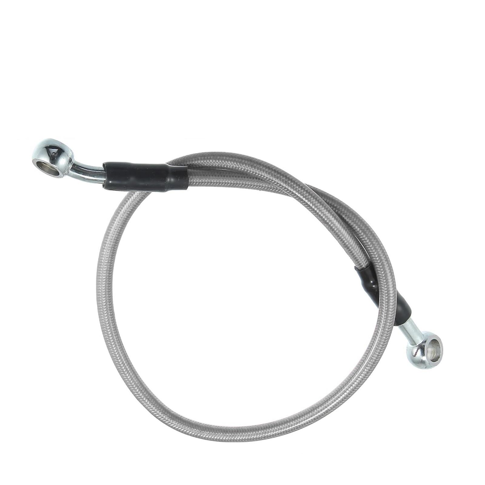 Ksxzw Grey Motorbike Part 60Cm Dia 1Cm/0.39'' Fuel Line Hose For Motorcycle Scooter Braided Clutch Oil Pipe