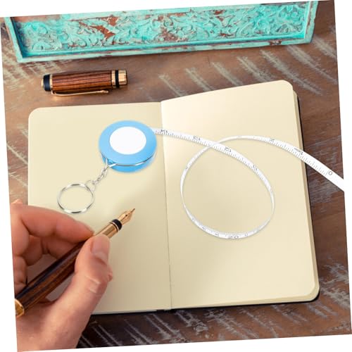 12 Pzs Mini Cinta Métrica Flexible Llaveros Portátil miniatura 4