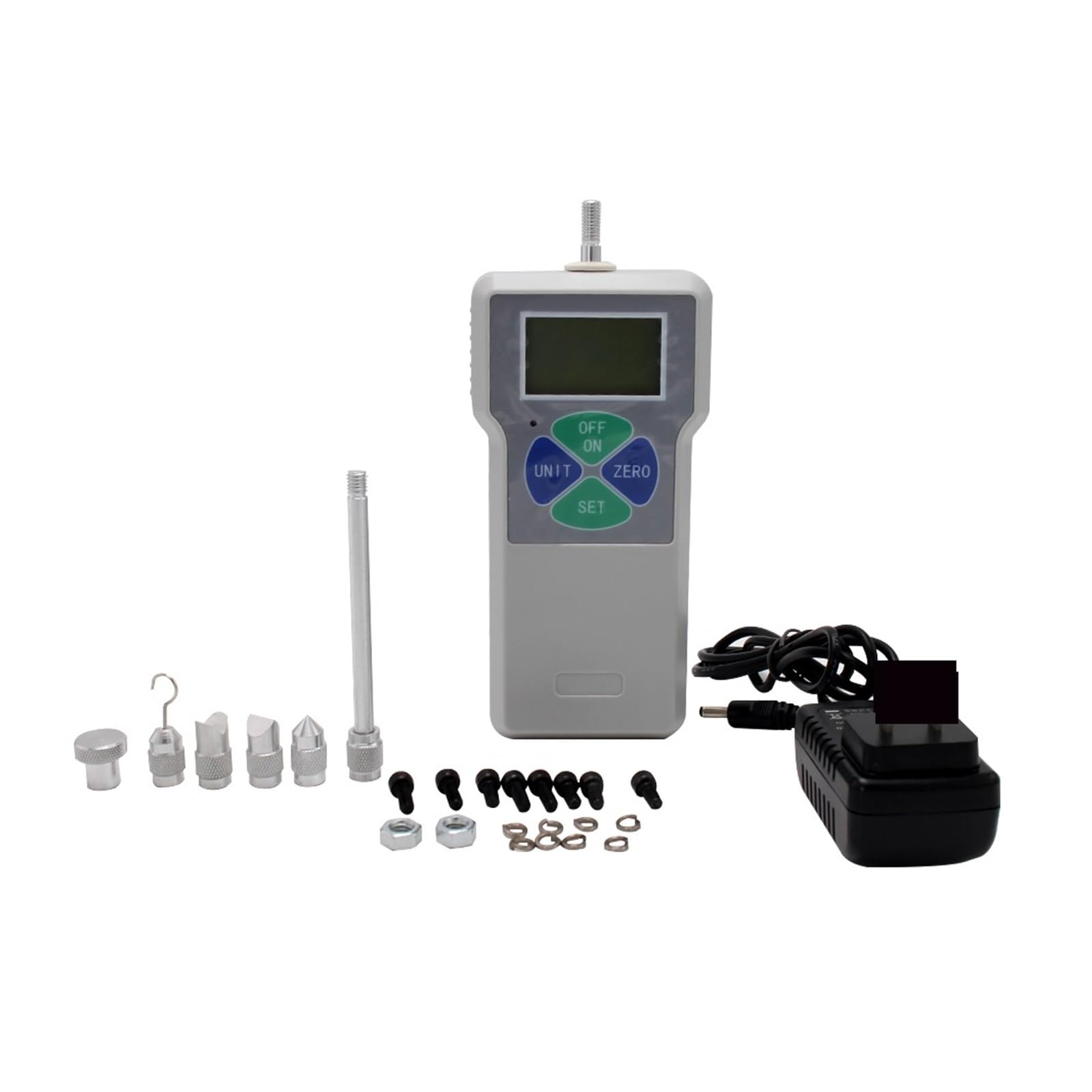 Dinamómetro digital portátil y económico de 500 N/50 kg for medición fuerza empuje tracción Pruebas precisas