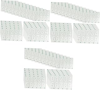 TEHAUX 60 Sets Mailbox Mailbox Digital Stickers Deco Stickers Window Suncatcher Sticker Number Sticker Hotel Door Number House Number Sticker Outside Mailboxes Paper White Mailbox Decals