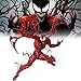 WENLIANG Figurine Venom Rouge ArticuléE,Marvel Figurine Venom,Ersonnage ModèLe Statue Ornements De Bureau Objets De Collection Jouets De RôLe PoupéE Cadeaux,pour Enfants Cadeau
