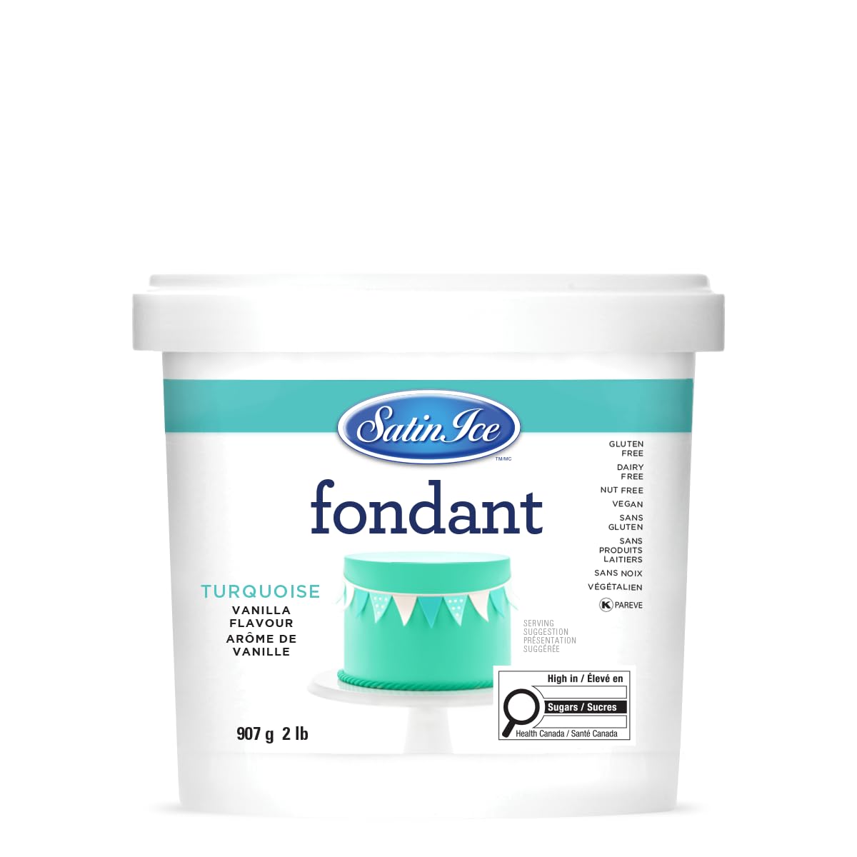 Satin Ice Black Fondant, Vanilla, 1 Kilogram — view 45