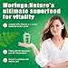 Moringa Pure Capsules – 800mg Moringa Powder Supplement – 60 Capsules for Natural Energy, Immune System & Gut Health Support, Green Antioxidant Superfood, Essential Vitamins & Amino Acids