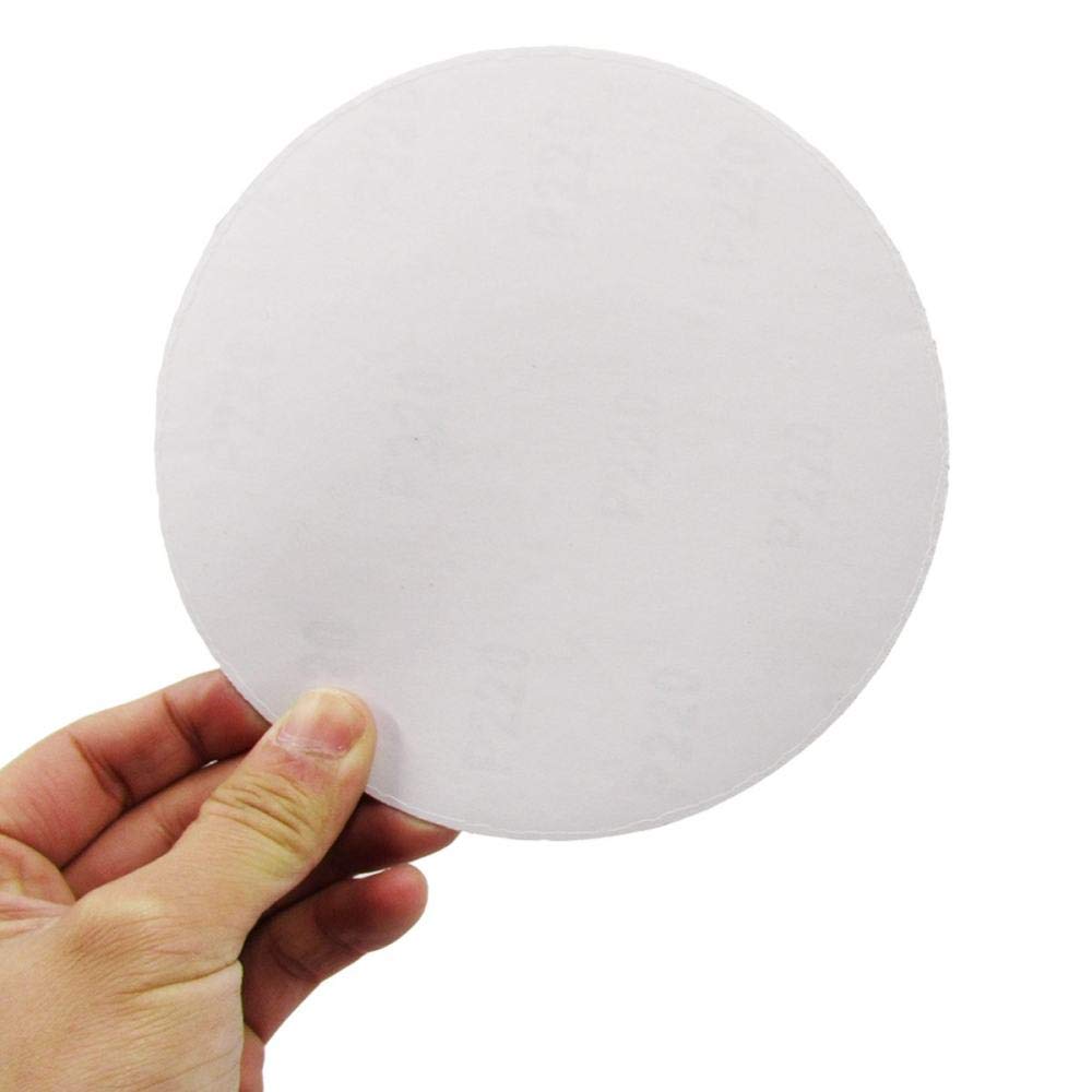 50 Uds 5 pulgadas 125 MM óxido de aluminio rojo adhesivo papel de lija discos de lija de 60 a 2000 granos, 1000