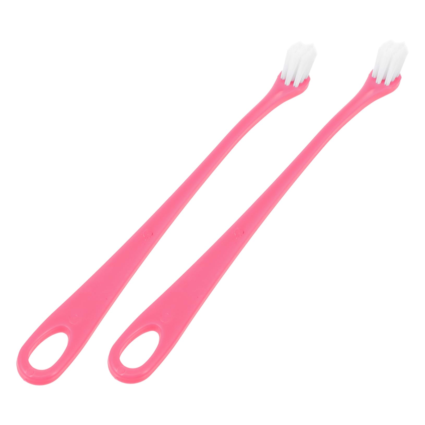 BESPORTBLE Pet Oral Care Tools 2 Pack Dog Cat Toothbrush Soft Bristle Dog Cleaning
