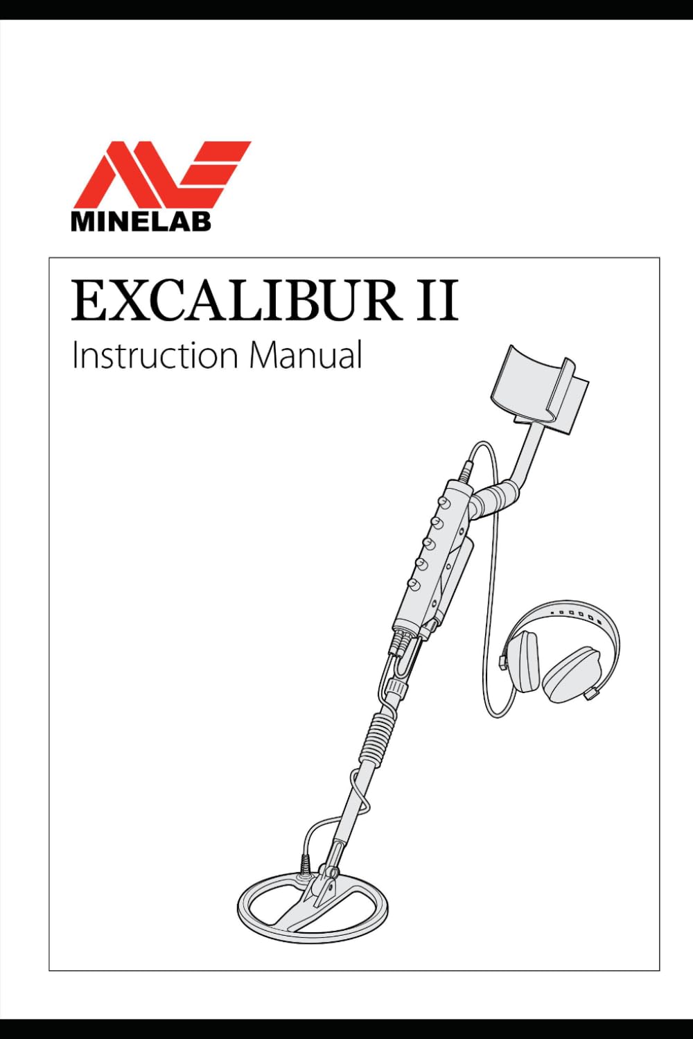 Minelab Excalibur II User Manual Instruction Guide