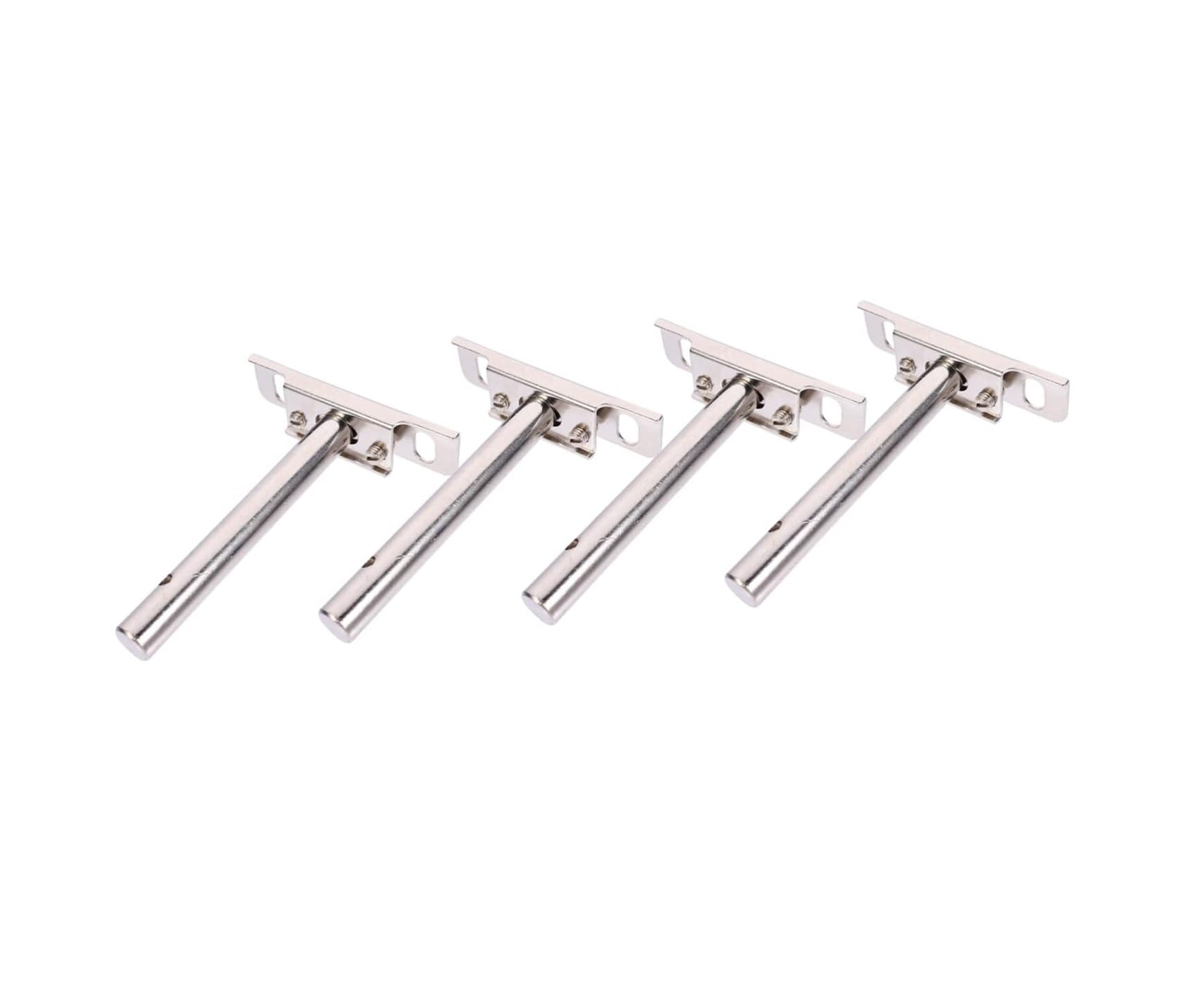Juaksqzyi Silver 4Pcs Hidden Floating Shelf Bracket Heavy Duty Wall Mounting Easy Installation, For Home Kitchen Office Decor