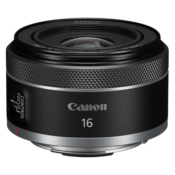 Canon Objektiv RF 16mm F2.8 STM Ultra Weitwinkel-Objektiv für Kameras der Canon EOS R Serie (Festbrennweite, Leiser STM-Autofokusmotor, hohe Lichtstärke, 165g), schwarz
