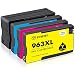 Produktbild BYBEIBY 963XL Kompatibel für HP 963 963XL Druckerpatronen Multipack für HP OfficeJet Pro 9010 9012 9014 9015 9016 9019 9020 9022 9025 (Schwarz, Cyan, Magenta, Gelb)