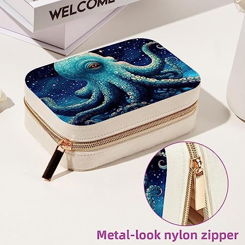 Monedero de joyería de pulpo de terciopelo con caja decorativa para joyas 7