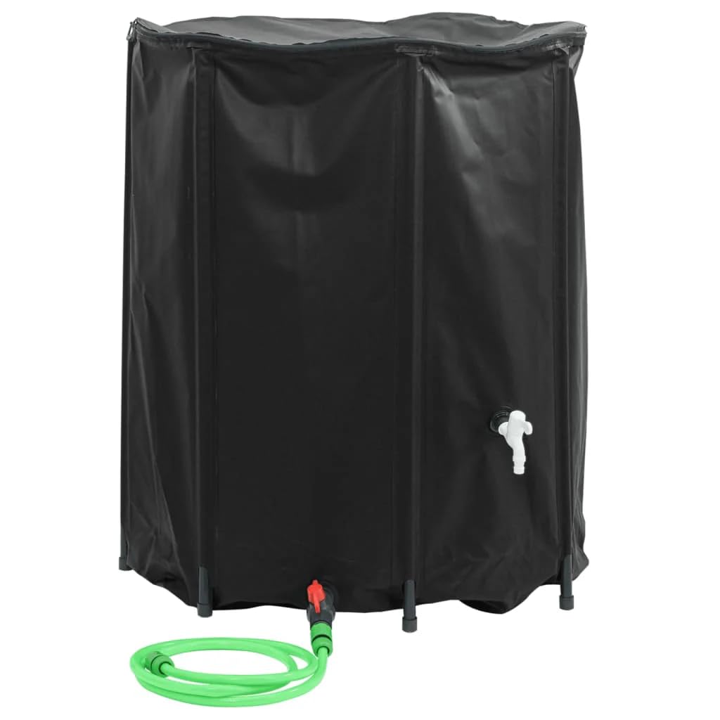 vidaXL Water Tank with Tap, Foldable Water Container, Water Storage Bladder Tank Bag for Emergency Water Delivery Irrigation, 1250 L PVC — image 1