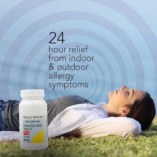 Rising Pharma - Cetirizine HCL 10 mg - Antihistamine Seasonal Allergy Tablets - 100 tablets - Thumbnail 4