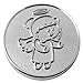 Produktbild EnerChrom Schutzengel Lovely Lilli - Münze 1 Stück - 2,3cm Silber - Metall Einkaufschip Engel Glücksbringer - no Plastic
