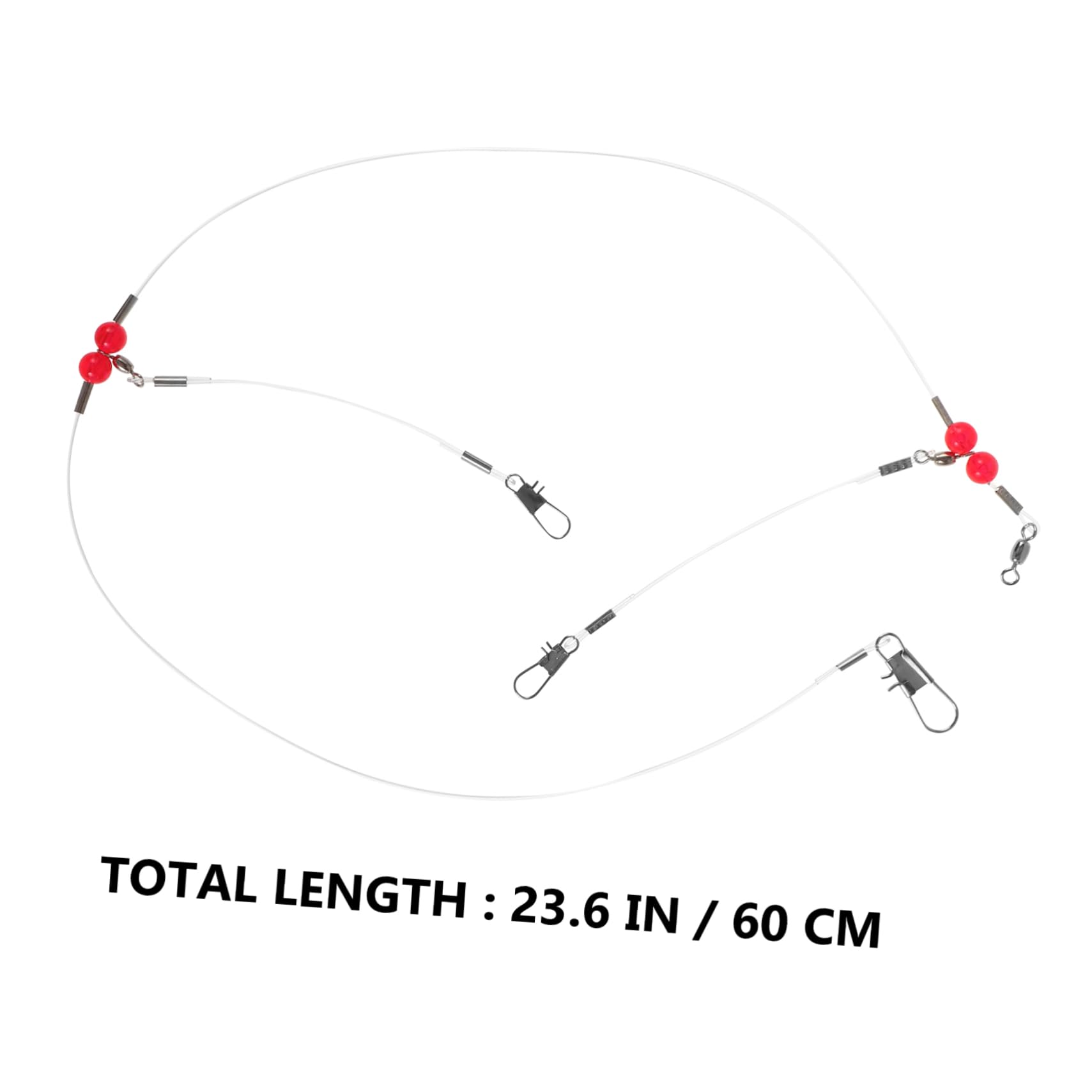 SUPVOX Saltwater Fishing Leaders Swivels 12pcs Snap Design Lure Fishing Wires Biteresistant