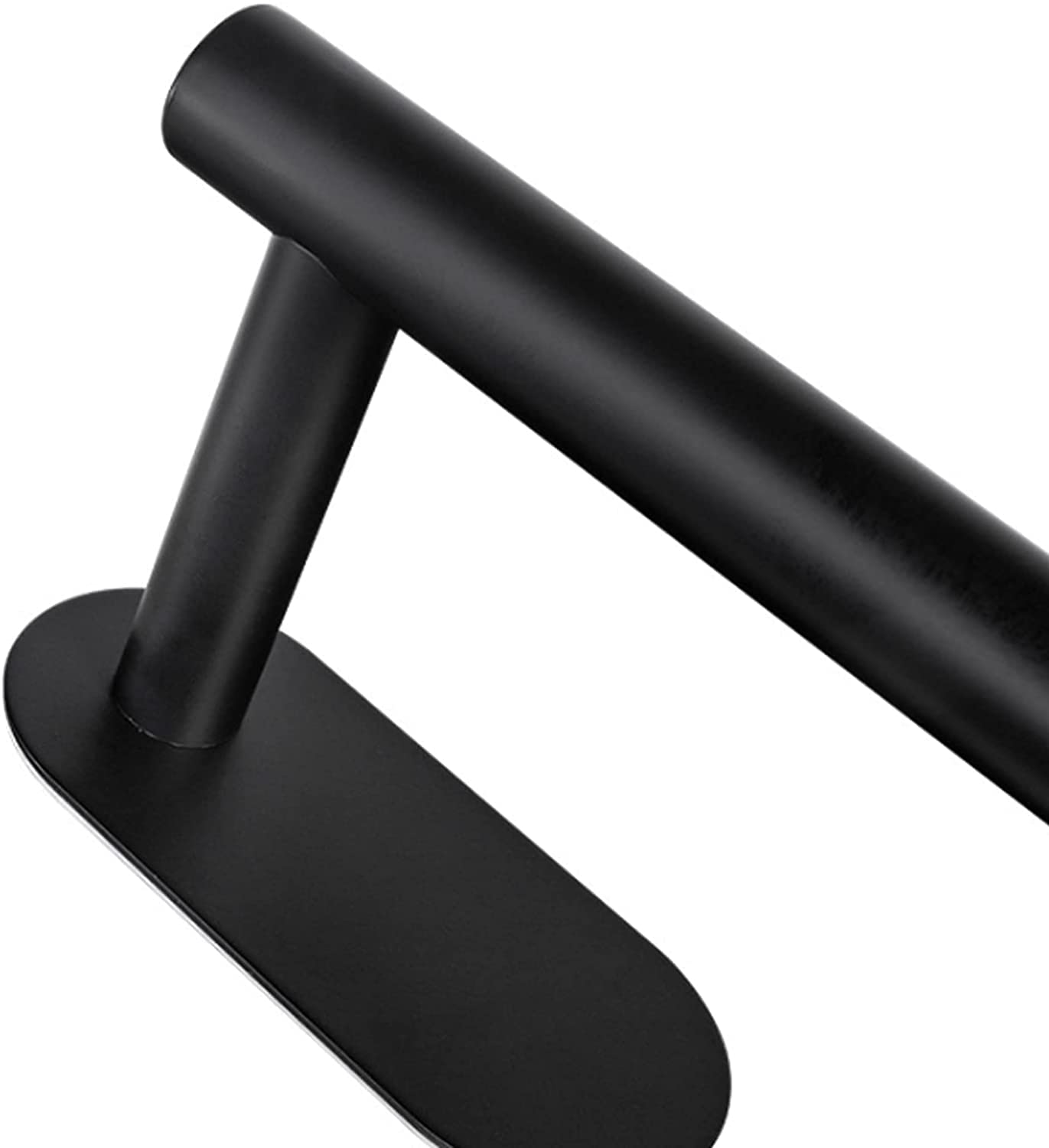 Barre Porte-Serviettes adhésive Murale pour Salle de Bain ou Cuisine, sans perçage, Support de Suspension en Acier Inoxydable (Noir)