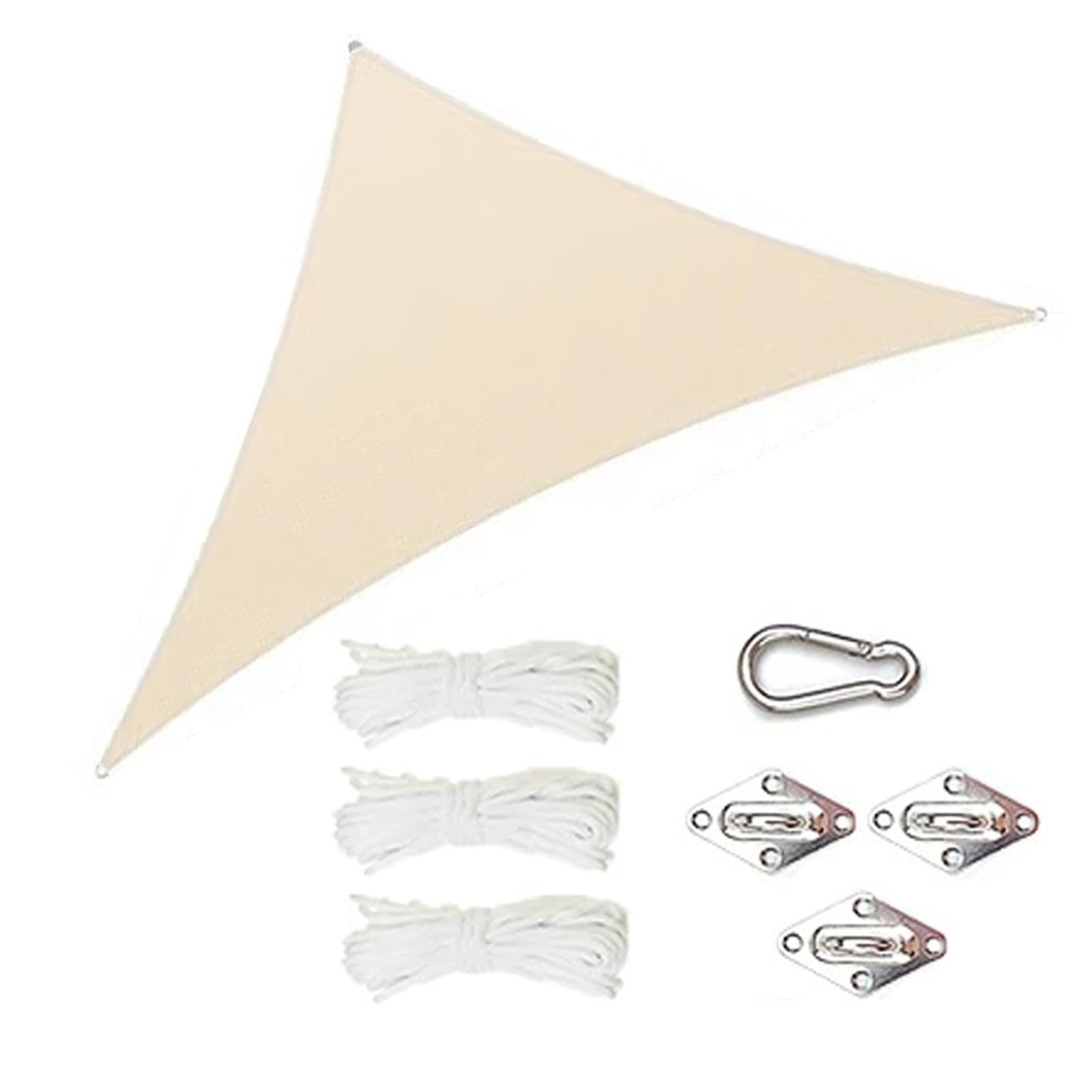 Voile d'ombrage triangulaire pour abri extérieur de terrasse respirant