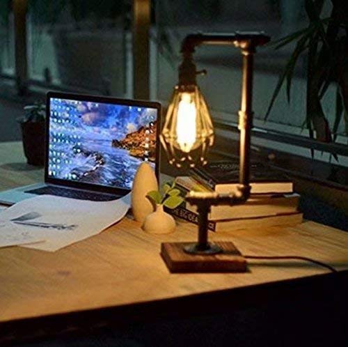 Amazon.co.jp : レトロ風 卓上ライト 蛇口 水道管 デスク ガラス