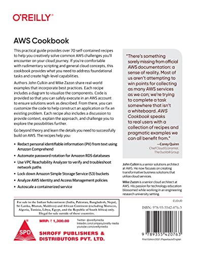 Image of AWS Cookbook: Recipes for Success on AWS (Grayscale Indian Edition)