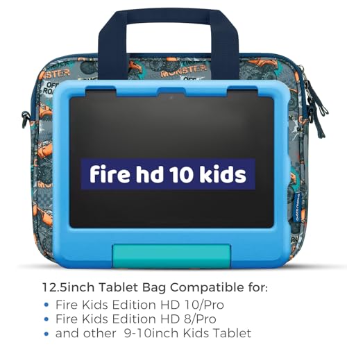 Image of Choco Mocha Kids Tablet Bag Fire HD 8 10 Tablet Carrying Case