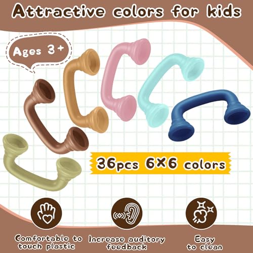 Shappy Bulk Whisper Reading Phones 36 Pcs Whisper Auditory Feedback Phone Hear Myself Sound Speech Therapy Tool Classroom Manipulative for Kids Accelerate Reading Fluency Pronunciation (Morandi Color) - Image 5